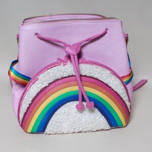 Danielle Nicole Care Bears Cheer Bear Pink Rainbow Convertible Backpack & Bag